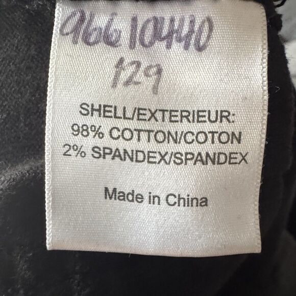 Tory Burch Corduroy Pants Size 32 Black Ivy Super Skinny Winter Fall - Picture 9 of 9